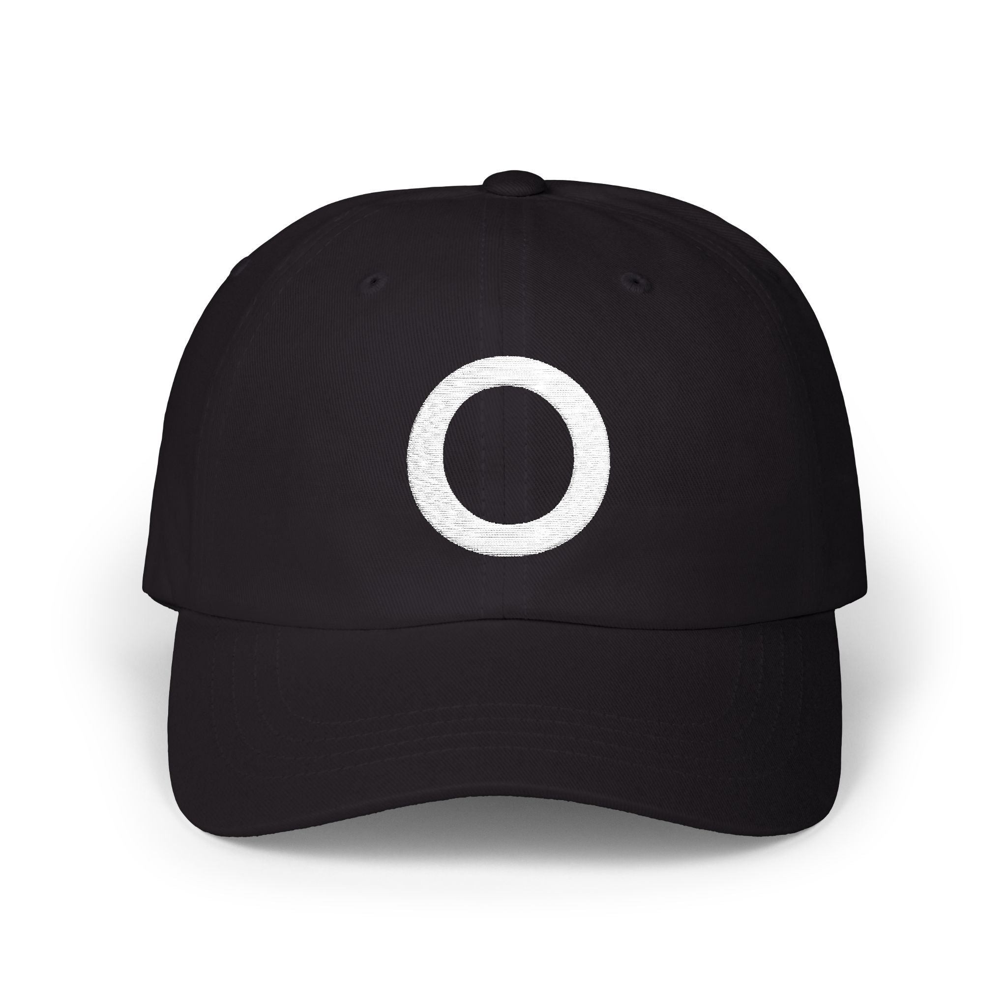 Embroidered Dad Hat - "O" Classic Streetwear Cap with Vintage Edge