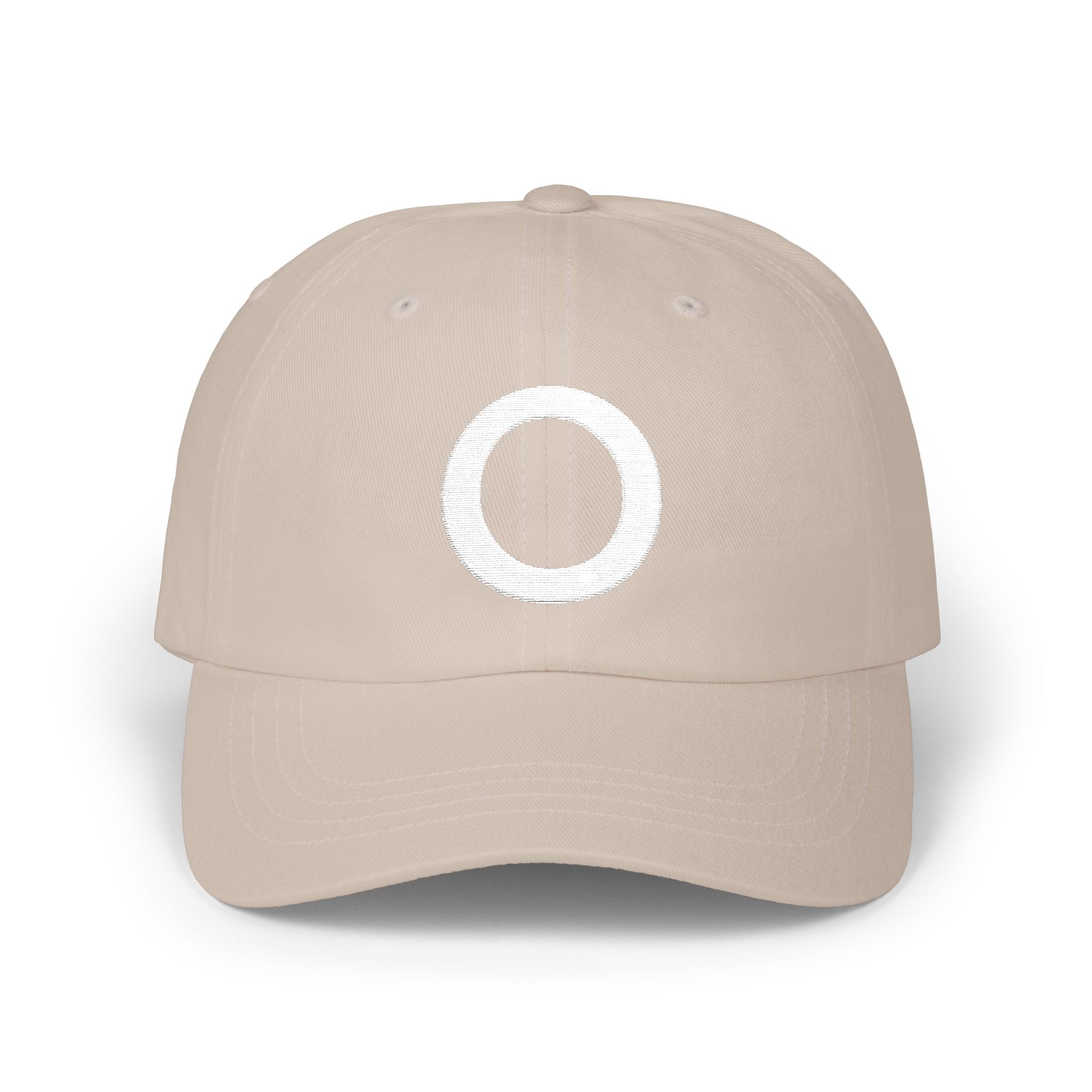Embroidered Dad Hat - "O" Classic Streetwear Cap with Vintage Edge