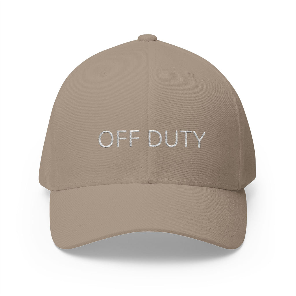 “OFF DUTY” Embroidered Baseball Cap – Structured Streetwear Essential (One Size)