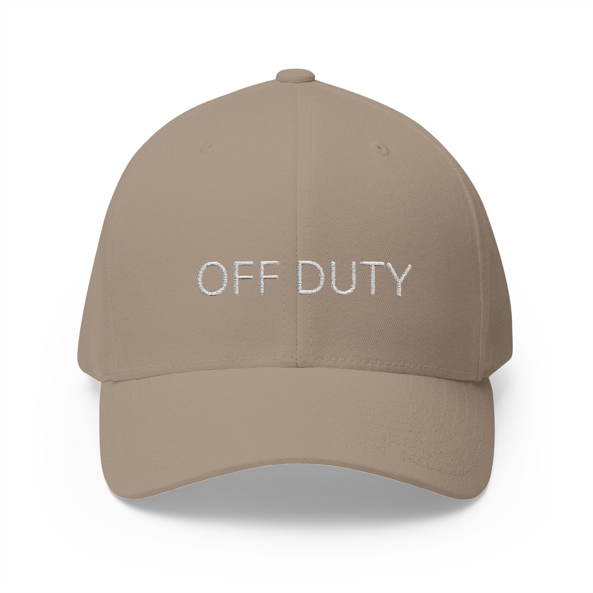 “OFF DUTY” Embroidered Baseball Cap – Structured Streetwear Essential (One Size)
