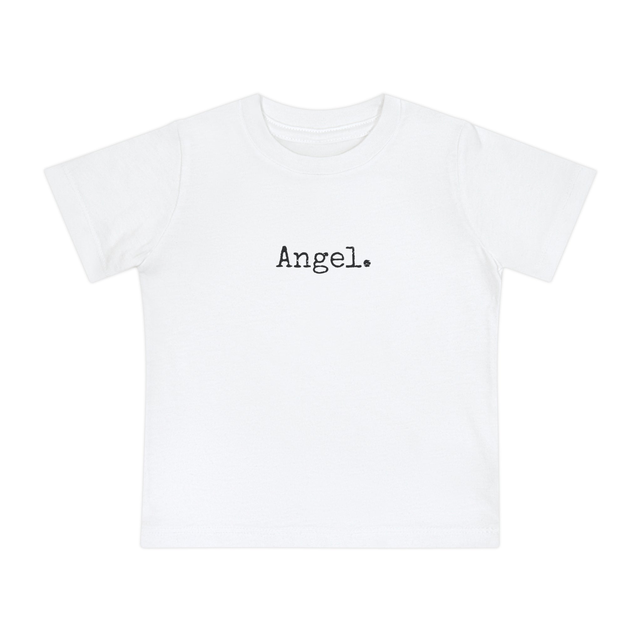 Everyday Baby Short Sleeve T-Shirt.  Soft Cotton Playdate Tee for Babies & Toddlers. Scarlett Parker. Angel Baby Tshirt