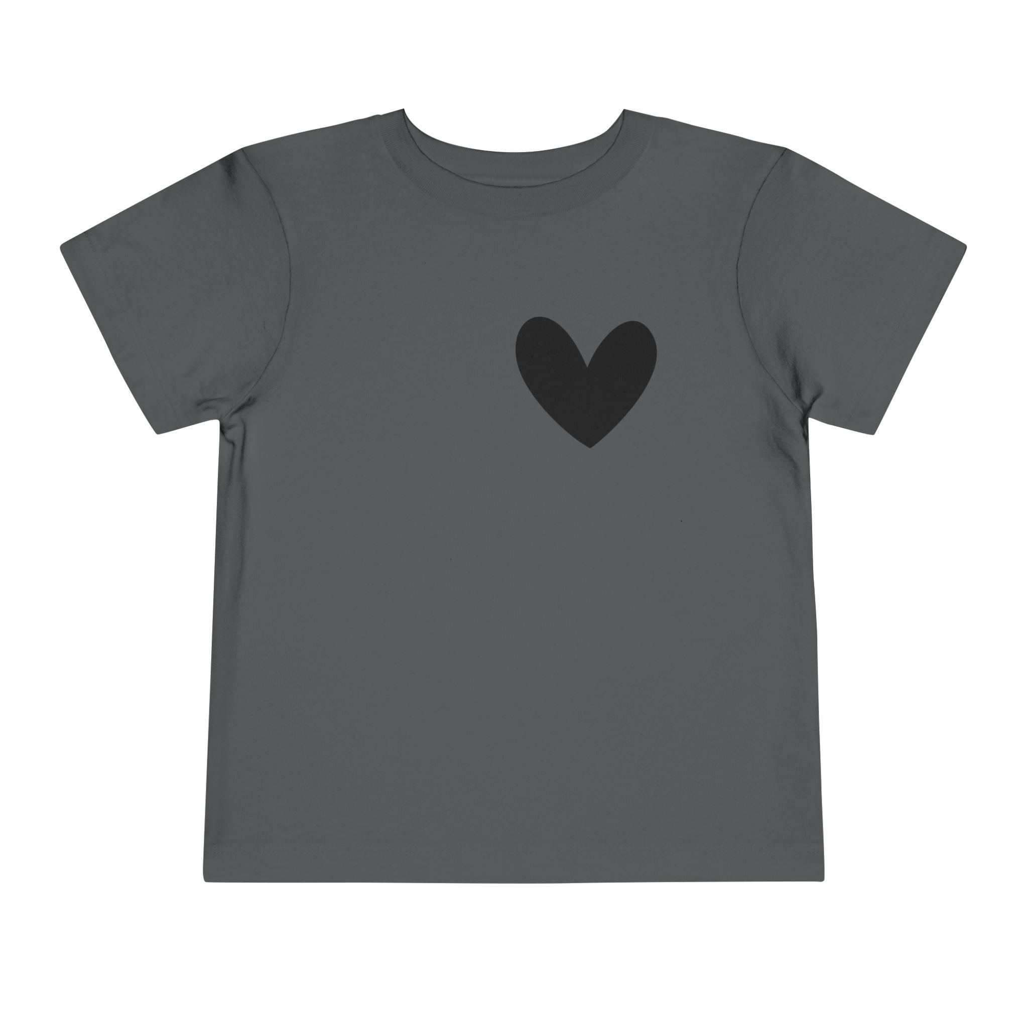 Toddler Short Sleeve Tee - Scarlett Parker Mini Streetwear Essential - Black Heart Print