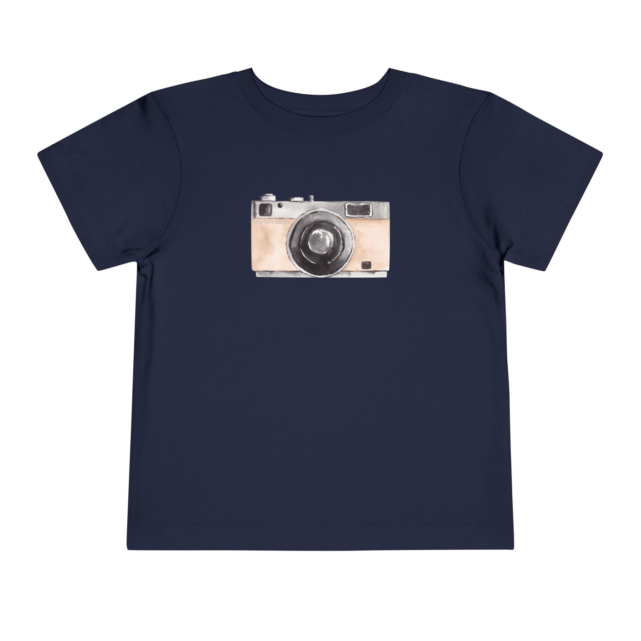 Toddler Short Sleeve Tee - Scarlett Parker Mini Streetwear Essential - Retro Camera Print