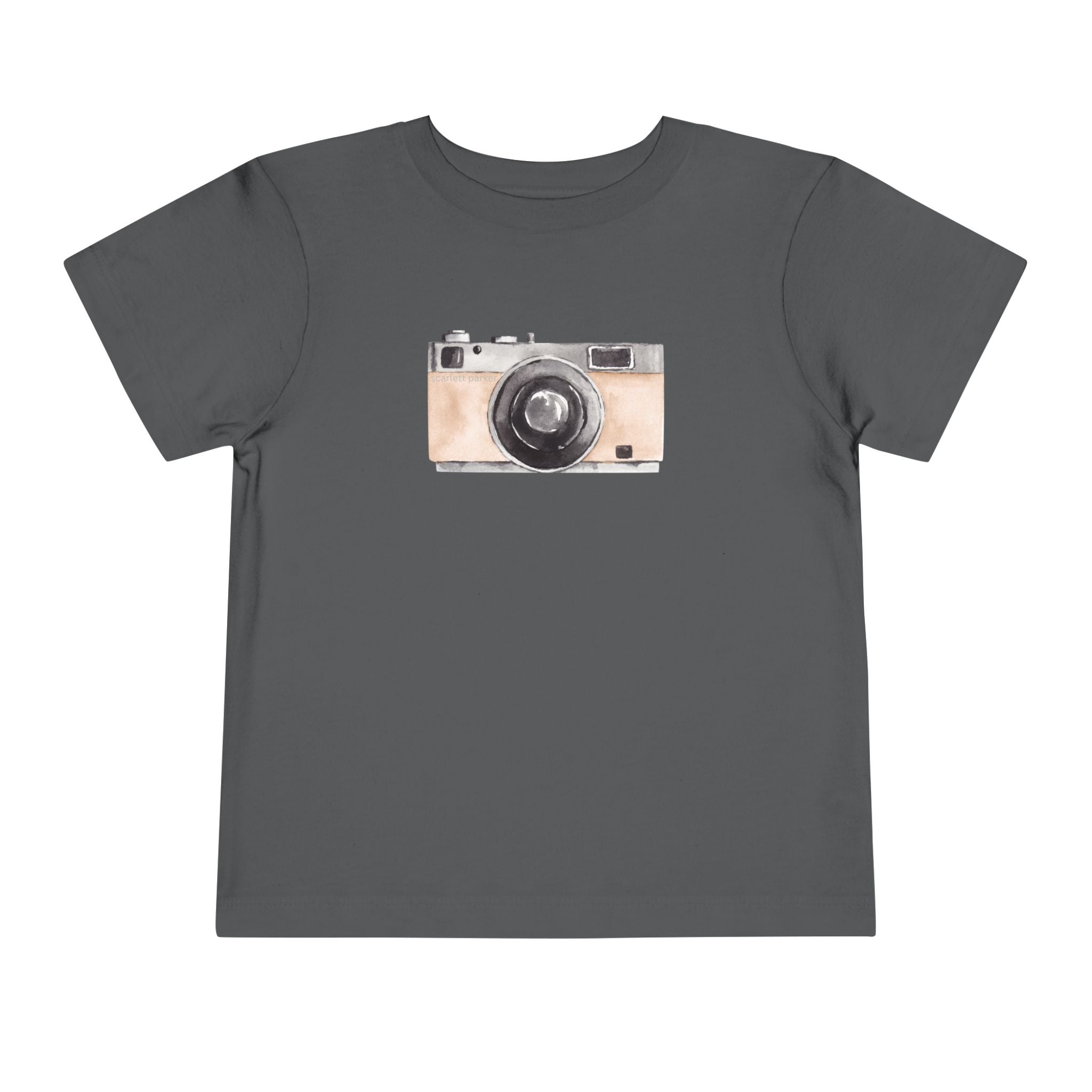 Toddler Short Sleeve Tee - Scarlett Parker Mini Streetwear Essential - Retro Camera Print