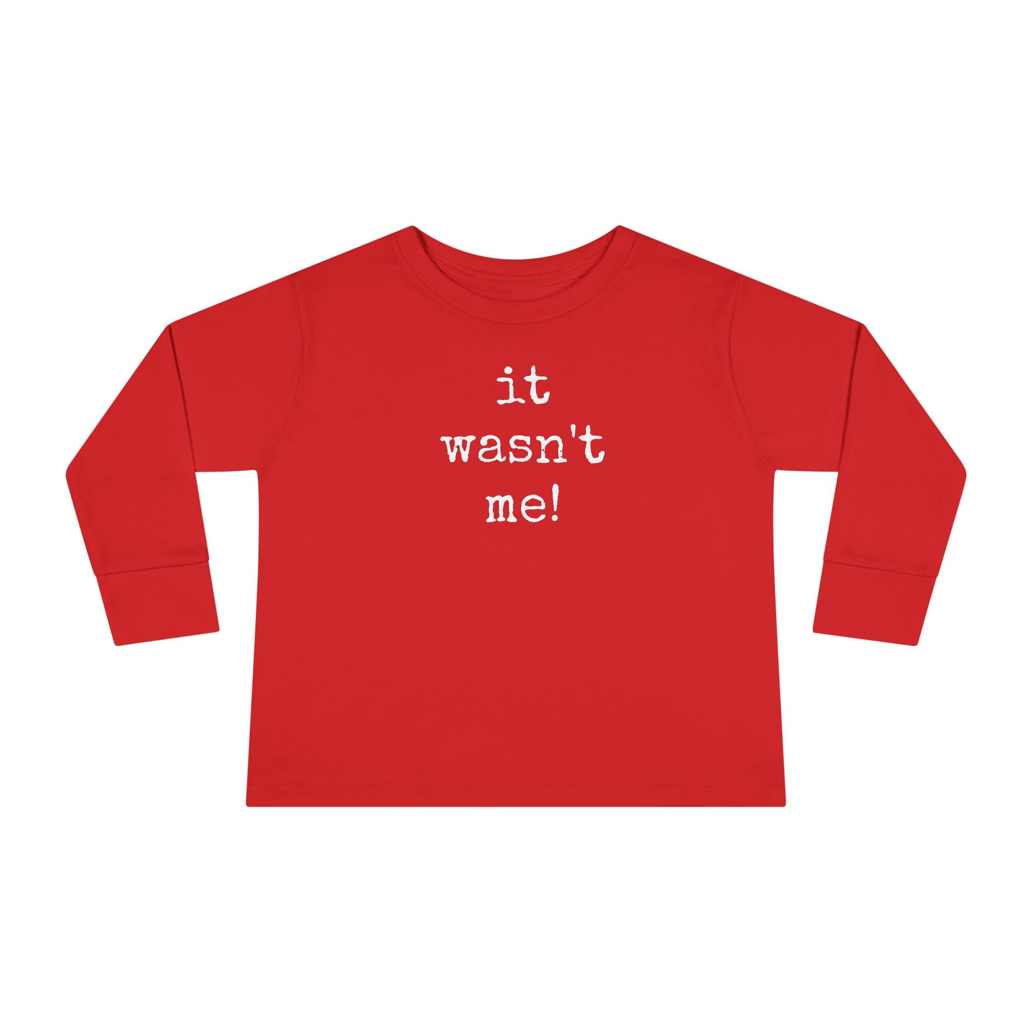 Toddler Long Sleeve Tee - Cool Kid Essential by Scarlett Parker Co - Kids Style - it wasn't me!