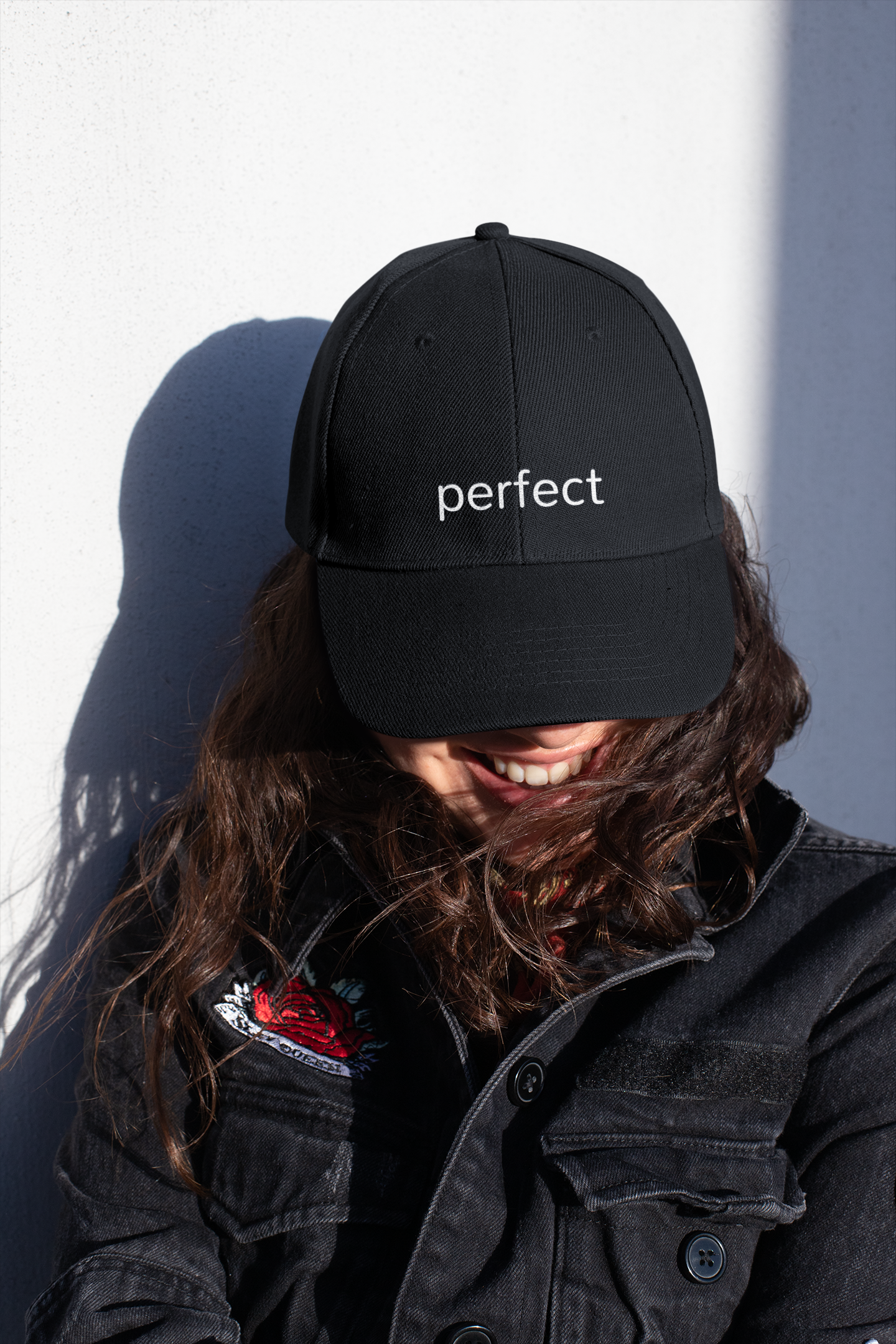 “PERFECT” Embroidered Baseball Cap – Structured Streetwear Essential (One Size)