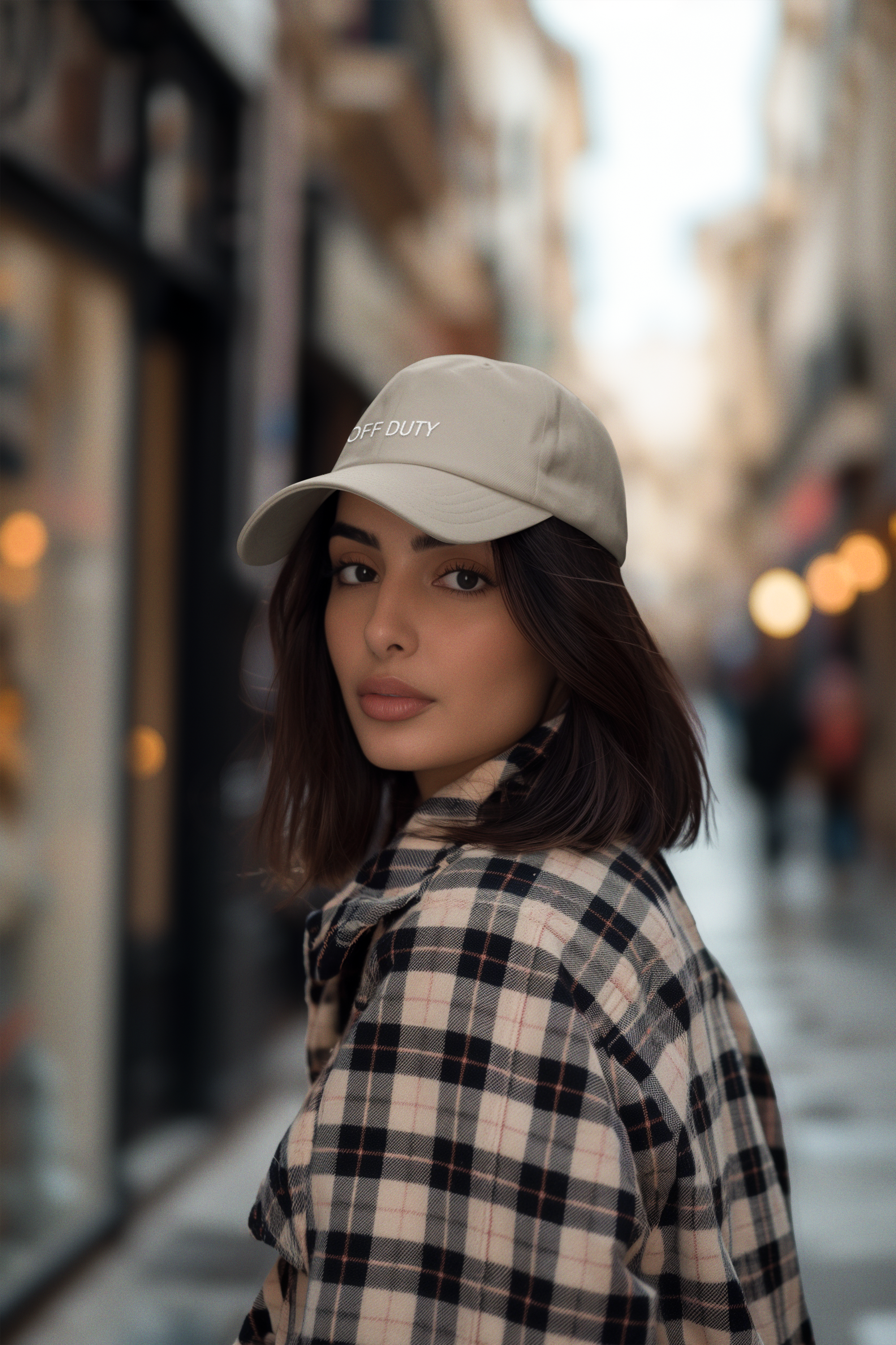 “OFF DUTY” Embroidered Baseball Cap – Structured Streetwear Essential (One Size)