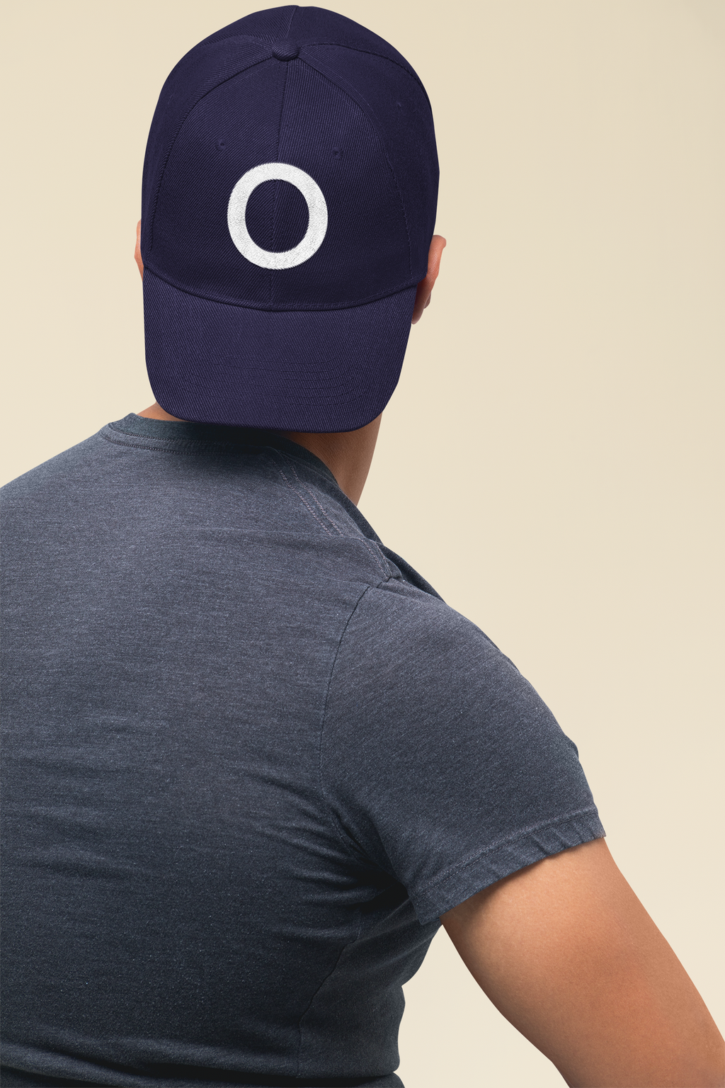 Embroidered Dad Hat - "O" Classic Streetwear Cap with Vintage Edge