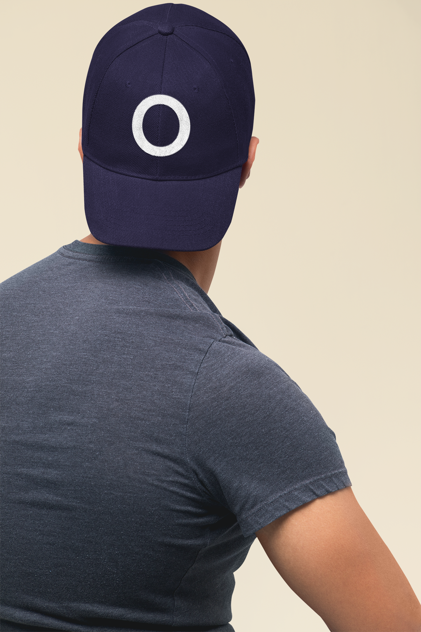 Embroidered Dad Hat - "O" Classic Streetwear Cap with Vintage Edge