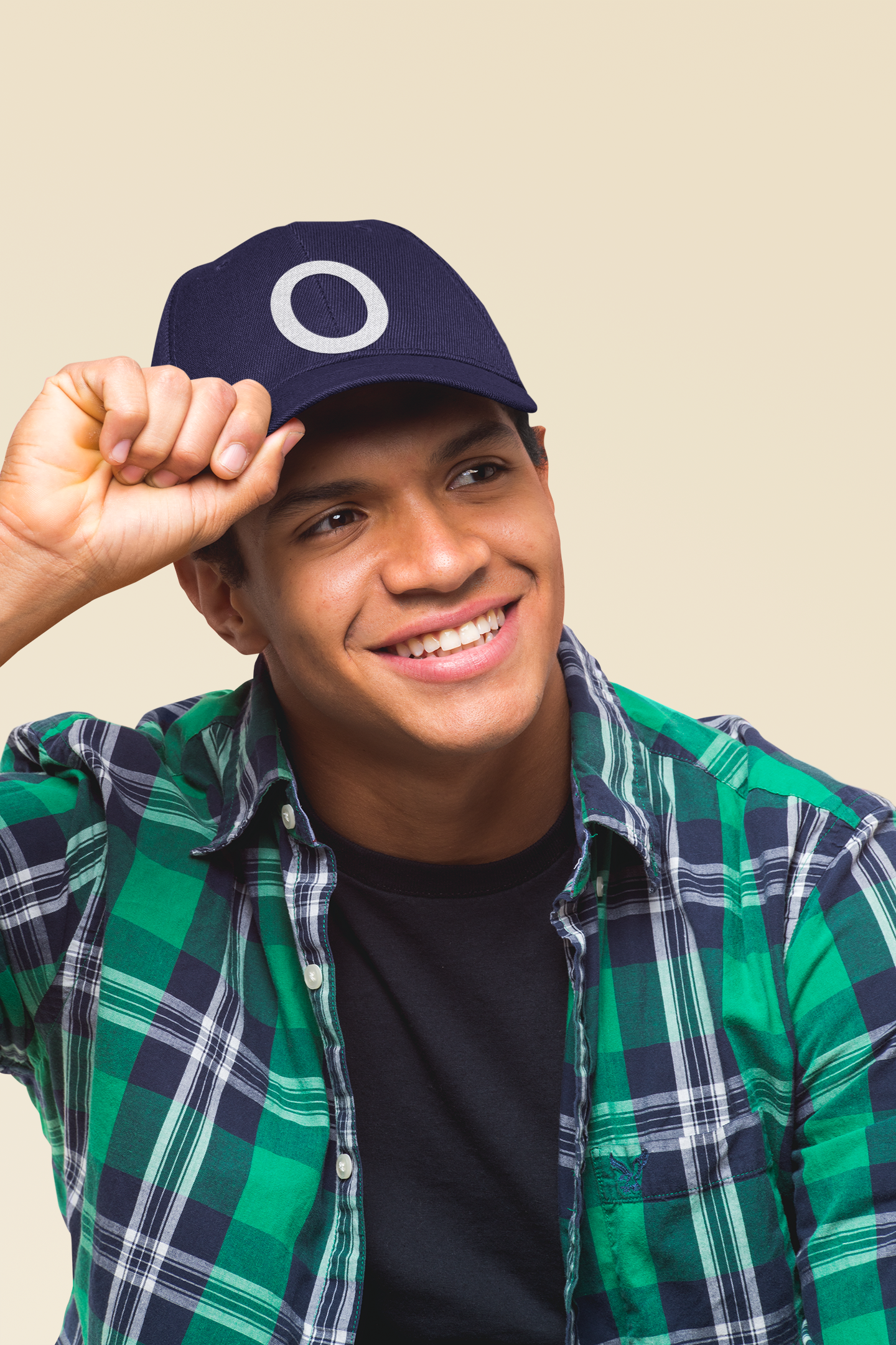 Embroidered Dad Hat - "O" Classic Streetwear Cap with Vintage Edge