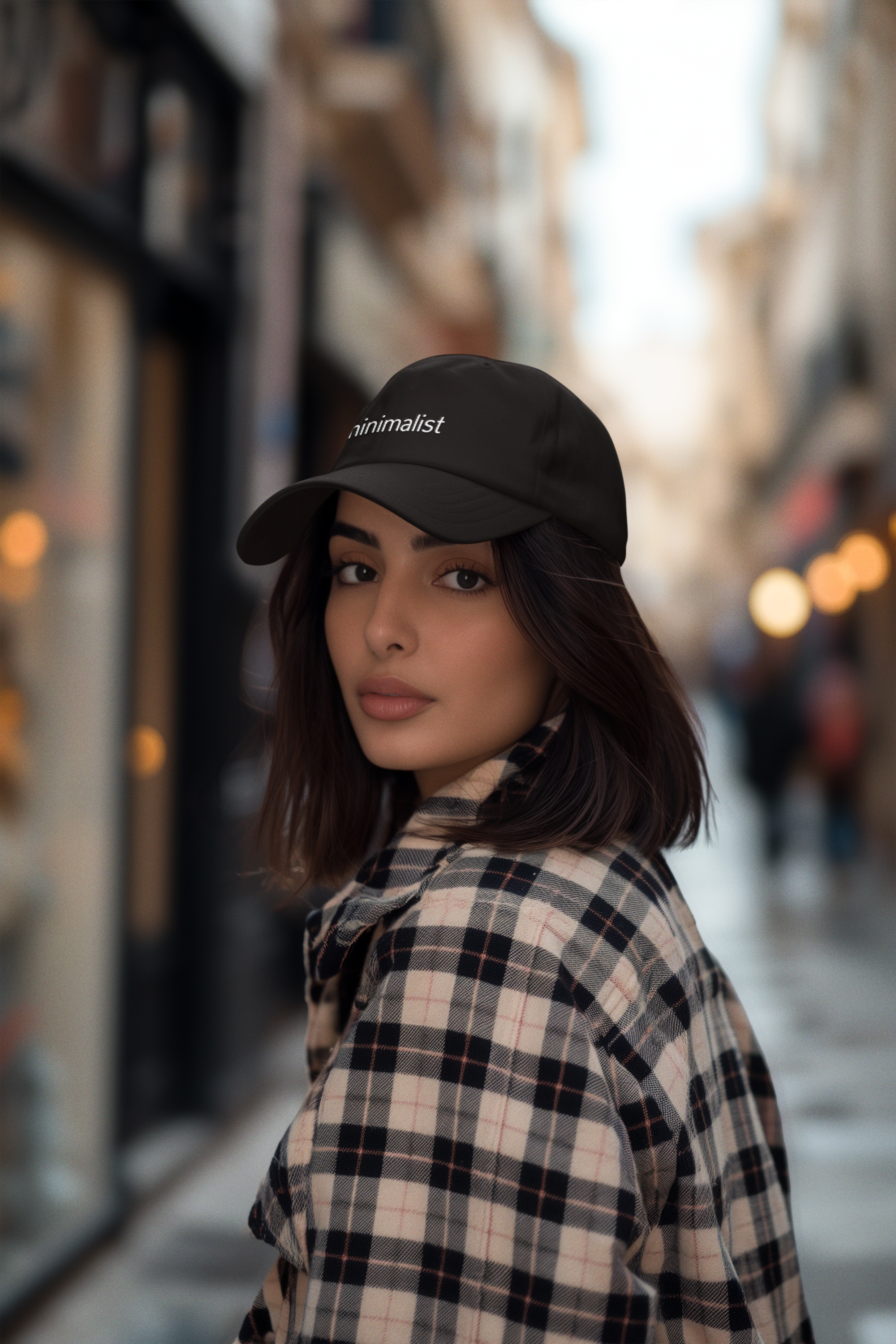 'MINIMALIST” Embroidered Baseball Cap – Structured Streetwear Essential (One Size)