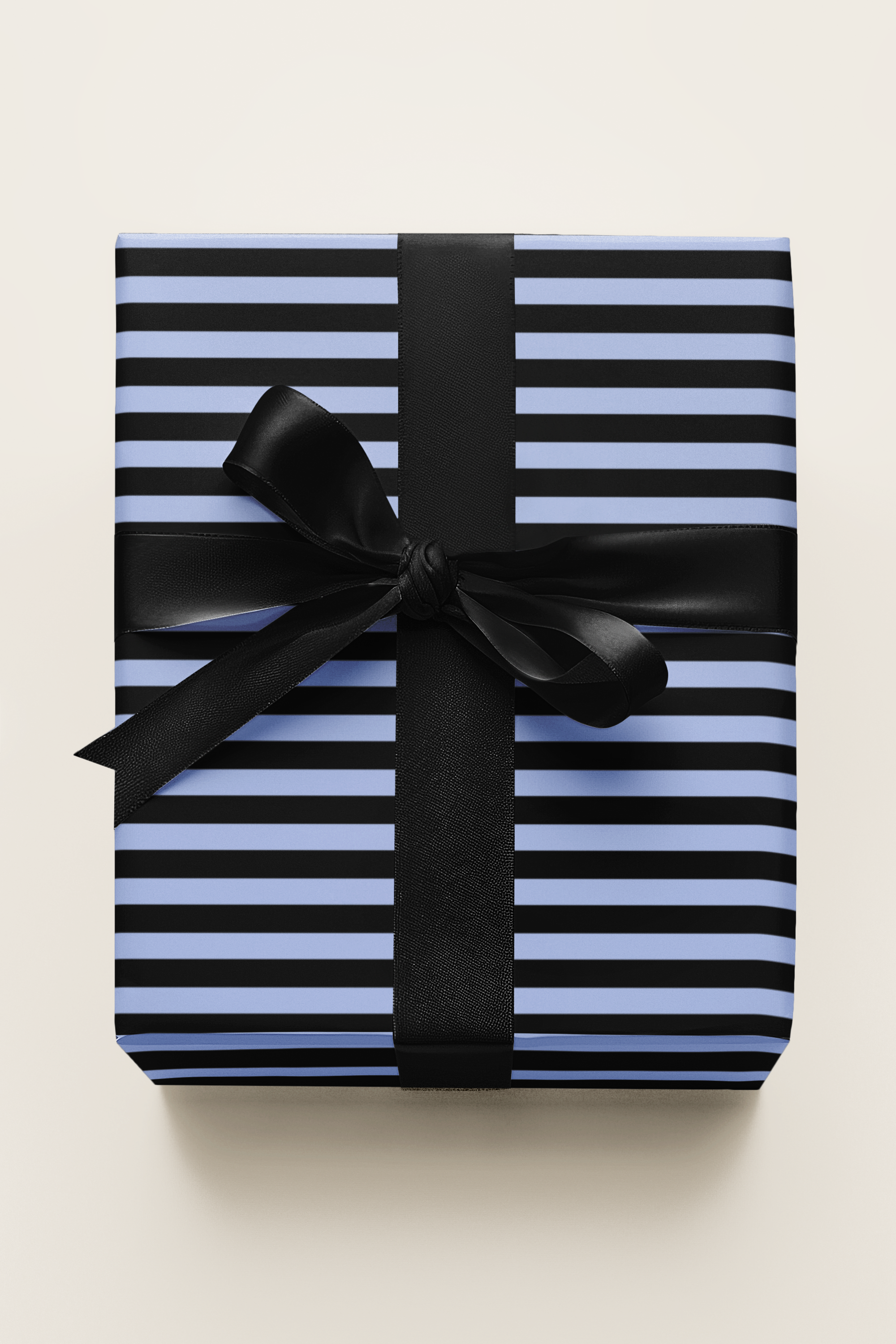 Modern Kids Luxe Gift Wrap Set - Denim + Black Contemporary Striped Wrapping Paper | Scarlett Parker Co.
