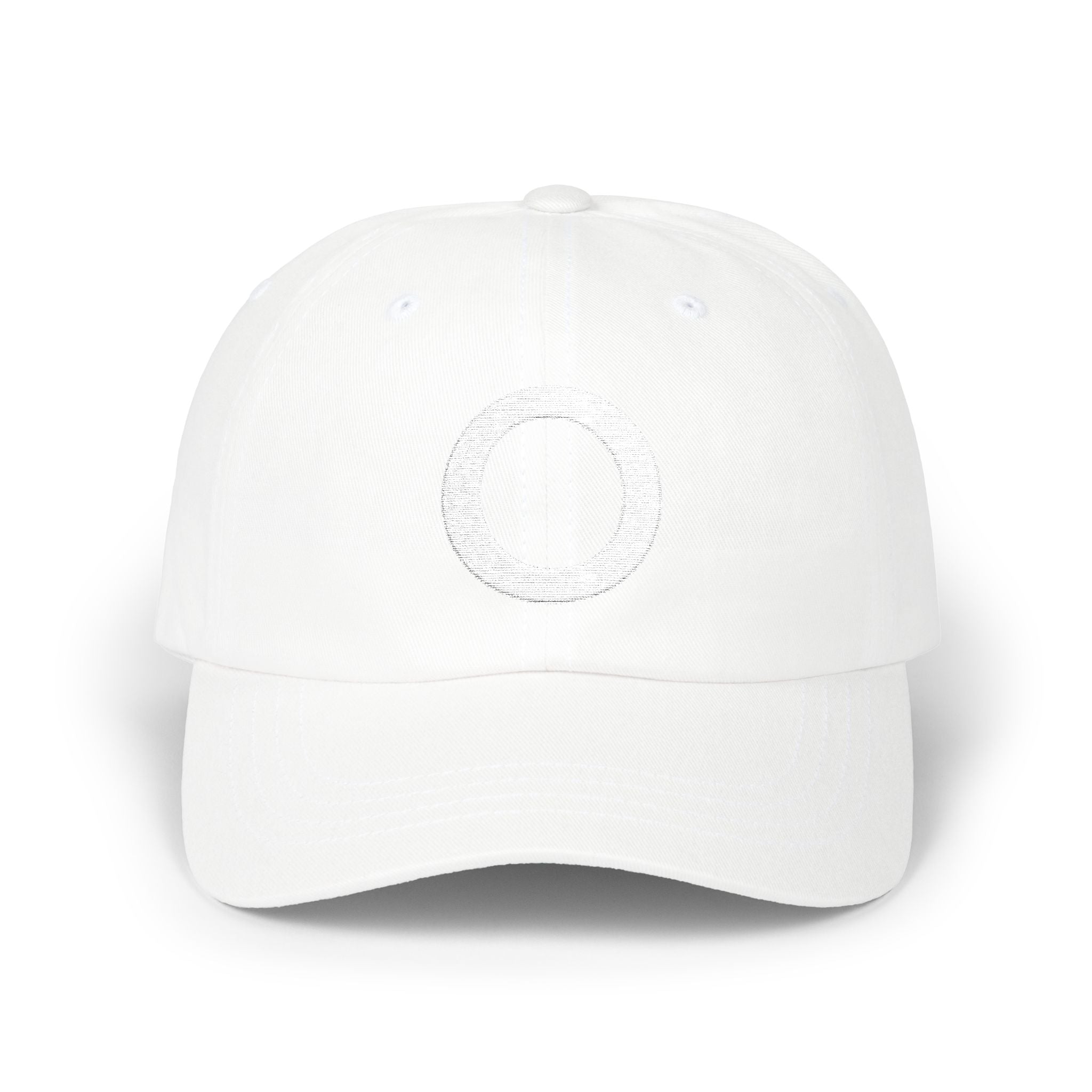 Embroidered Dad Hat - "O" Classic Streetwear Cap with Vintage Edge