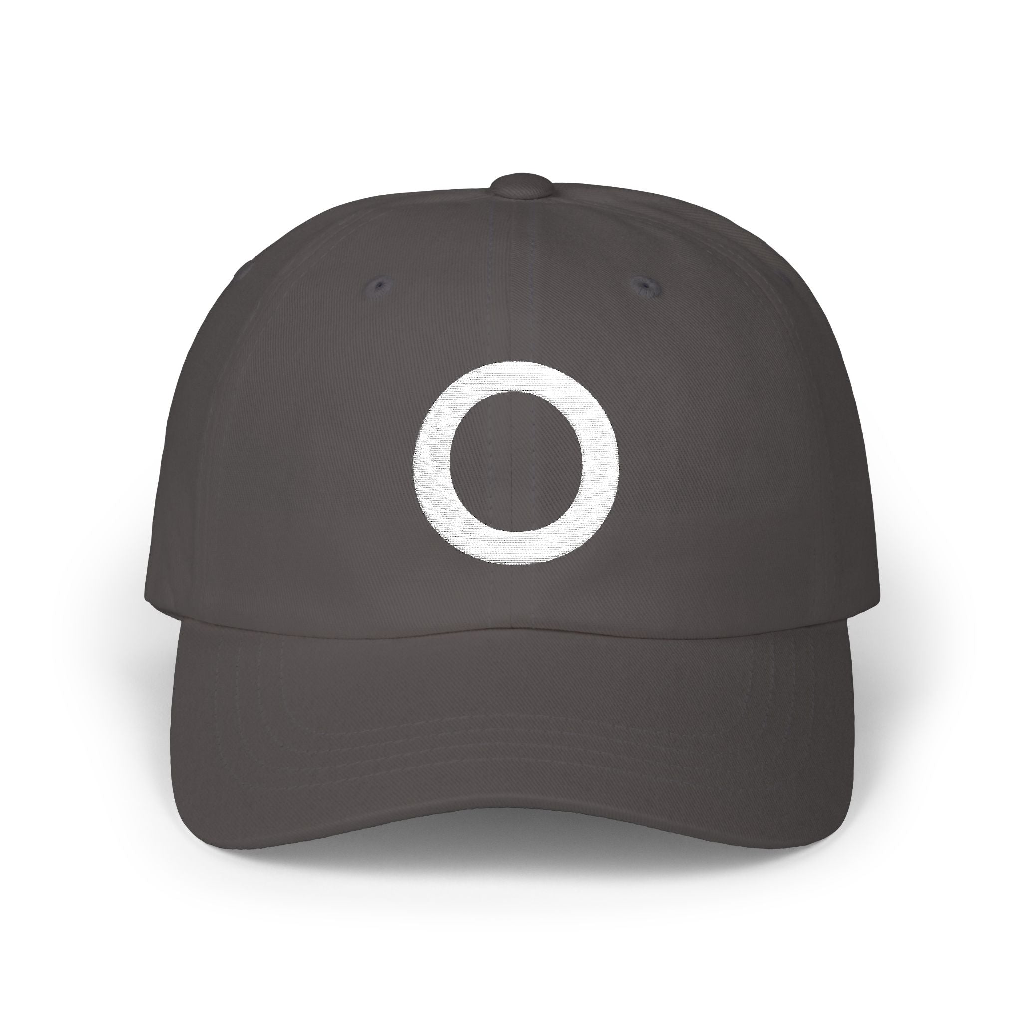 Embroidered Dad Hat - "O" Classic Streetwear Cap with Vintage Edge