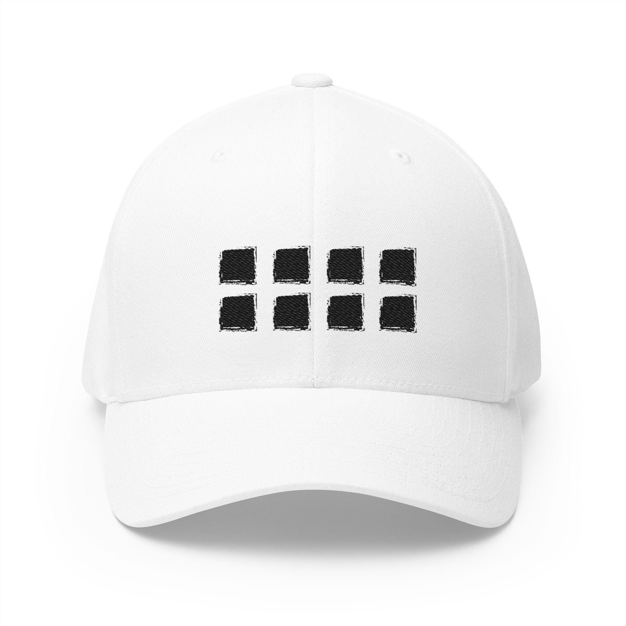 “GRID” Embroidered Baseball Cap - Structured Streetwear Essential (One Size)