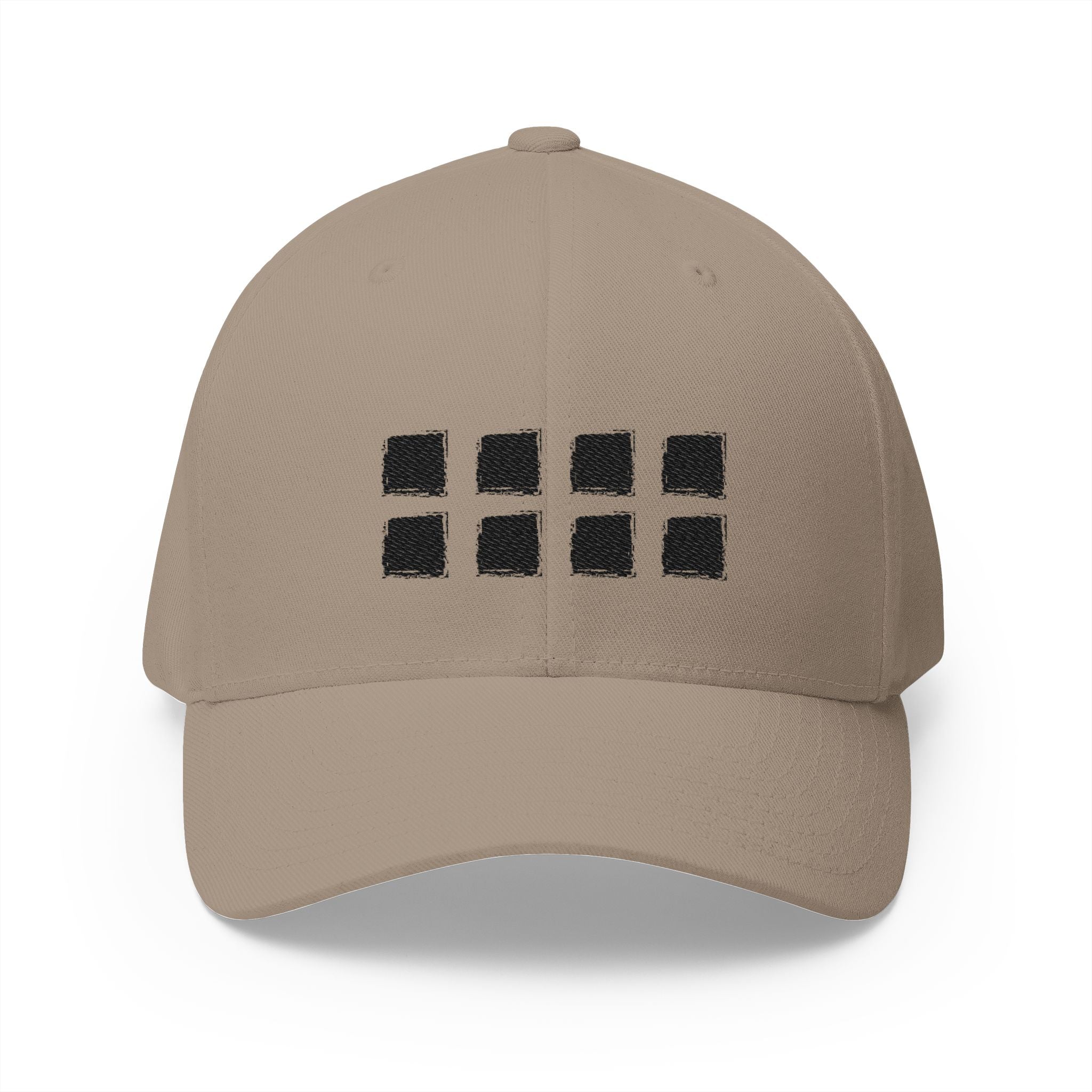 “GRID” Embroidered Baseball Cap - Structured Streetwear Essential (One Size)