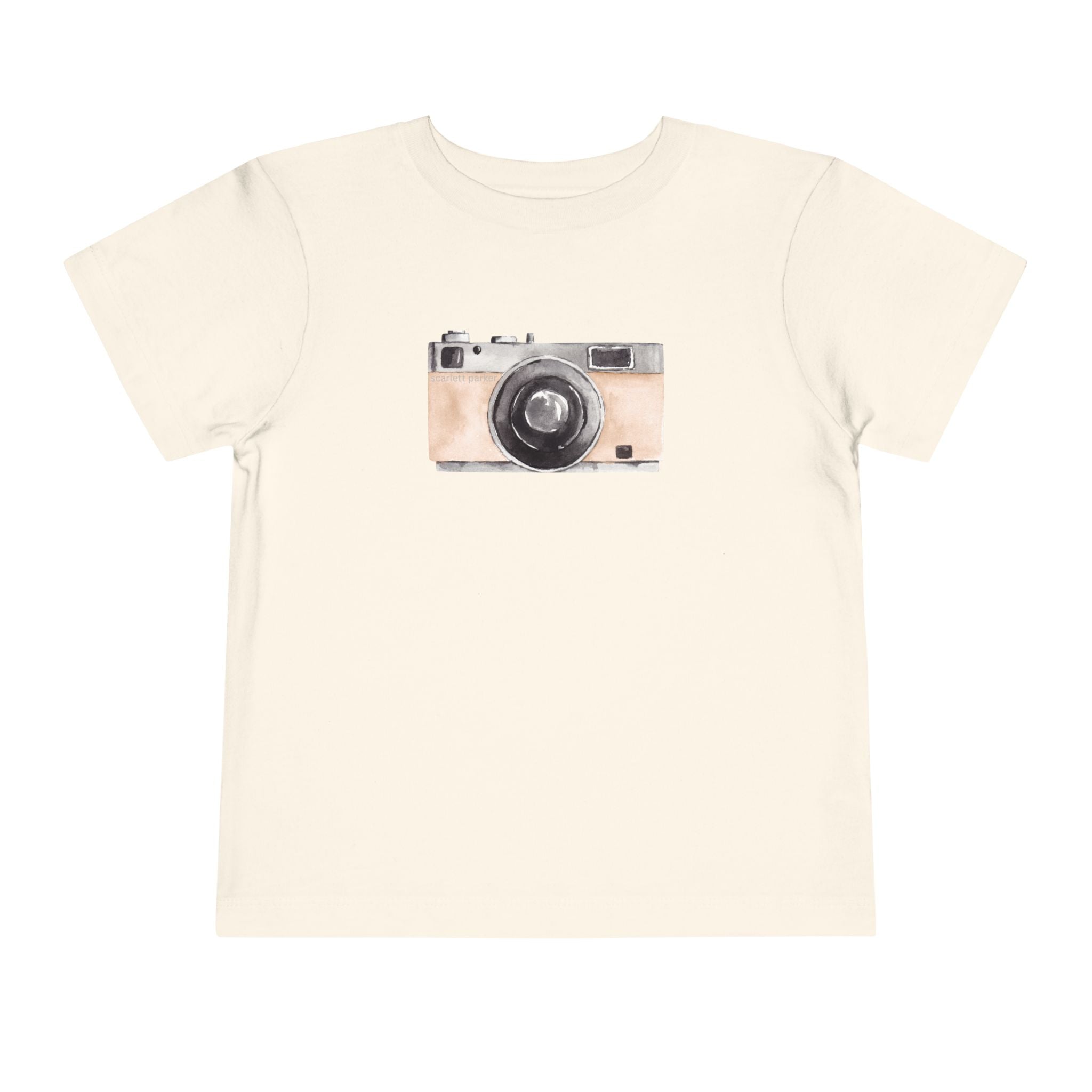 Toddler Short Sleeve Tee - Scarlett Parker Mini Streetwear Essential - Retro Camera Print