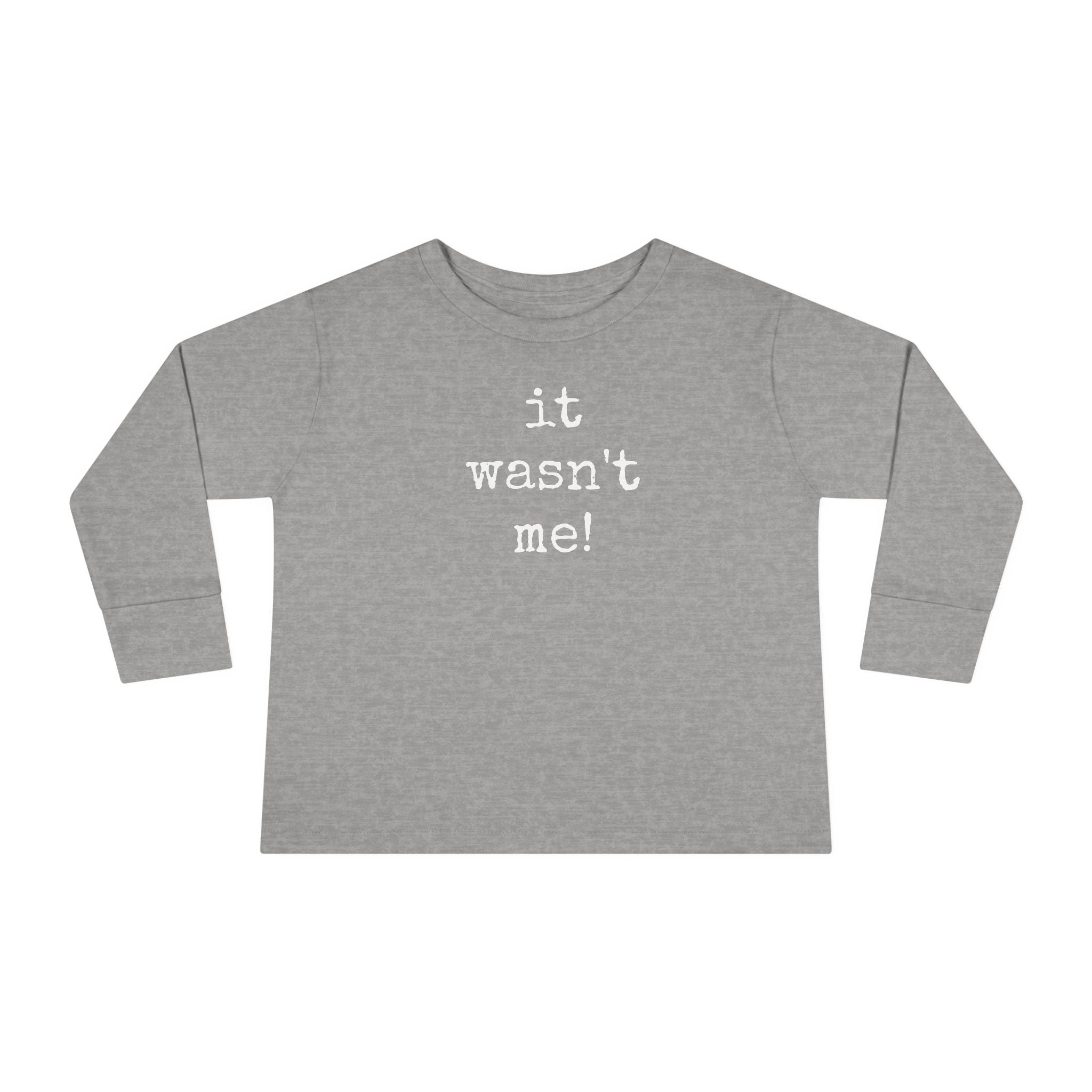 Toddler Long Sleeve Tee - Cool Kid Essential by Scarlett Parker Co - Kids Style - it wasn't me!