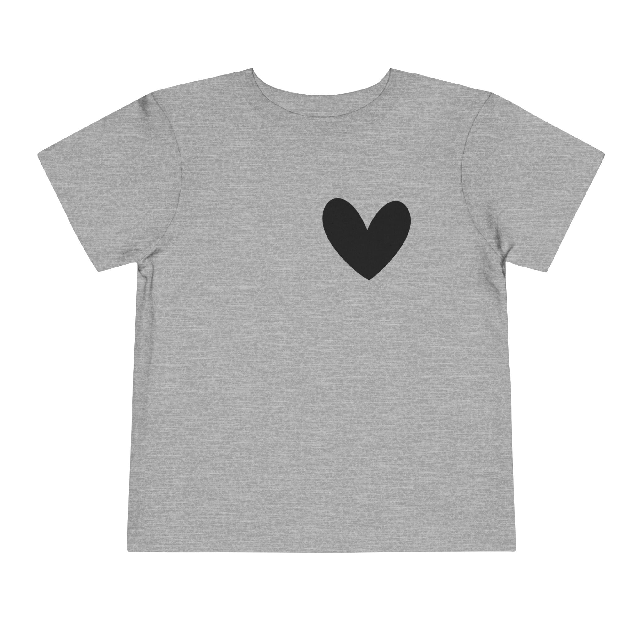 Toddler Short Sleeve Tee - Scarlett Parker Mini Streetwear Essential - Black Heart Print