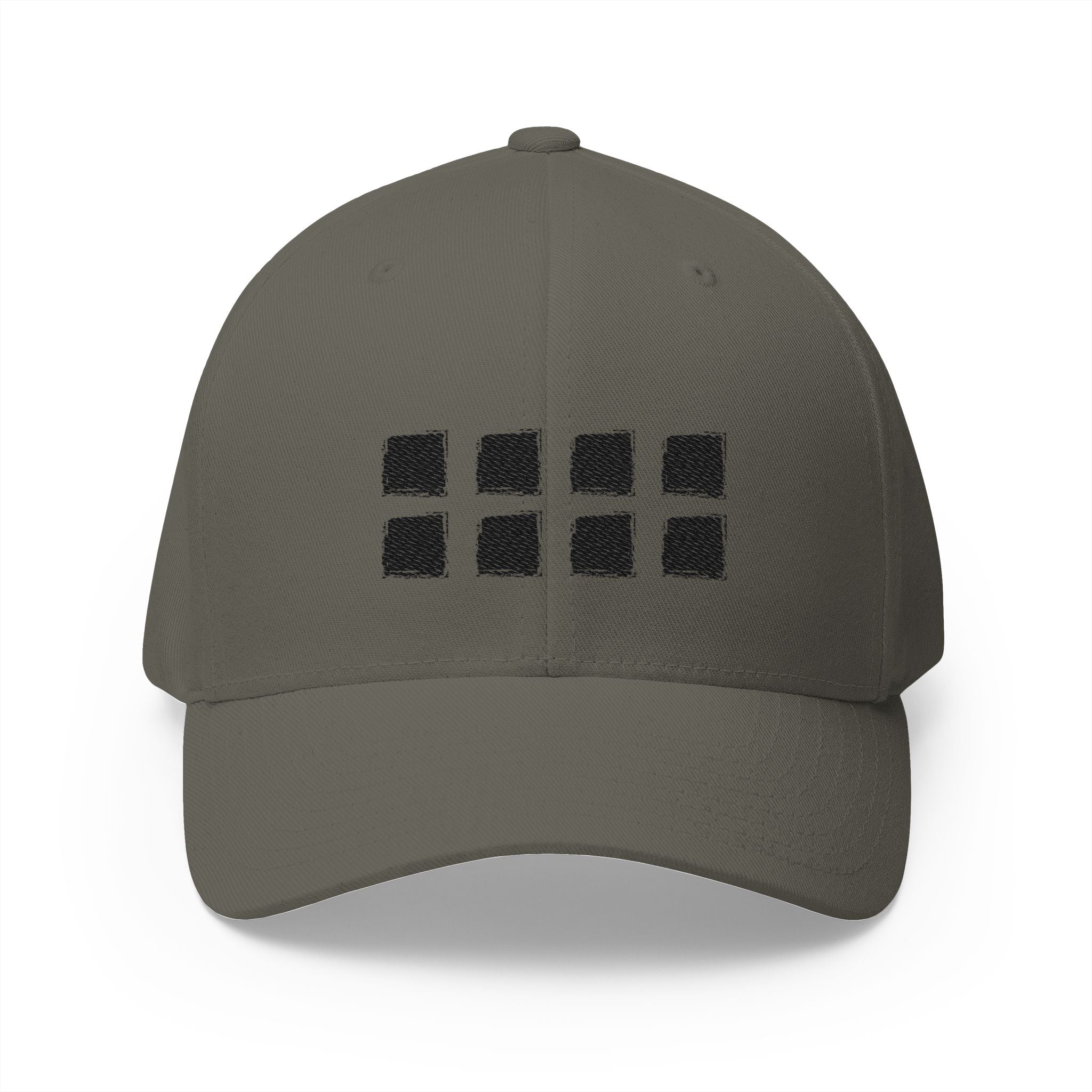 “GRID” Embroidered Baseball Cap - Structured Streetwear Essential (One Size)
